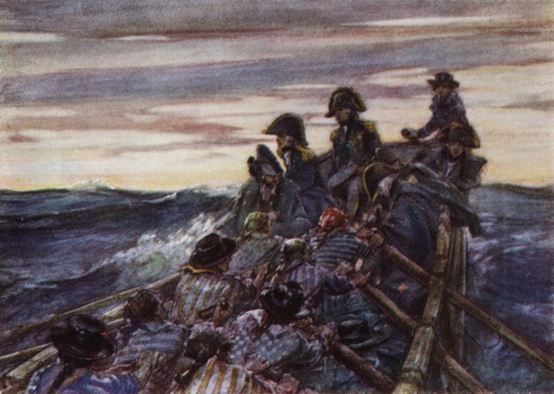 Nelson na otevřené lodi v Baltském moři se připojí k flotile od Arthur David McCormick