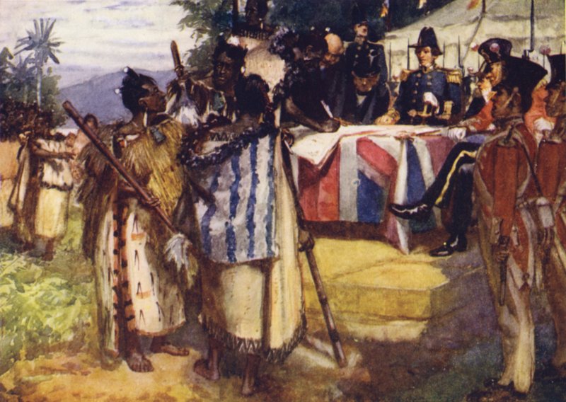 Podepsání smlouvy z Waitangi od Arthur David McCormick