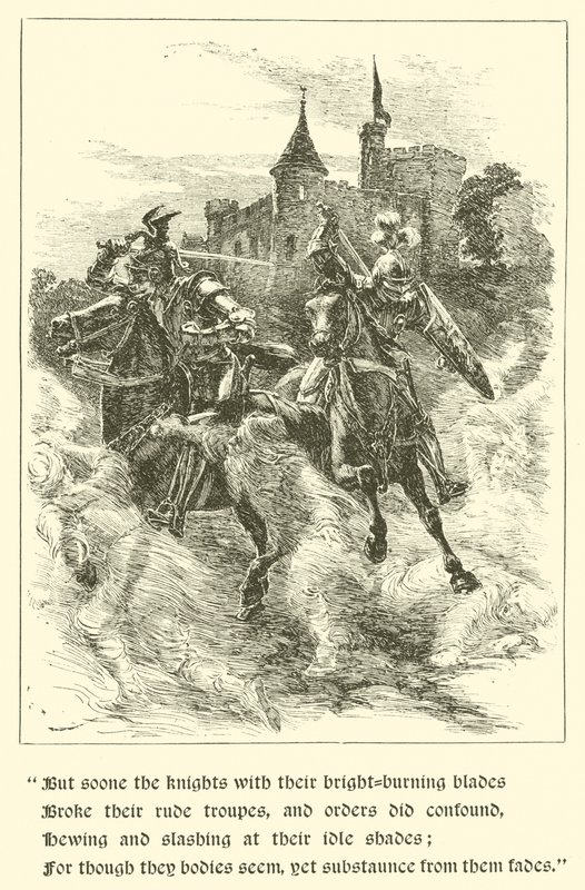 Sir Guyon, The House Of Temperance (rytina) od Arthur George Walker