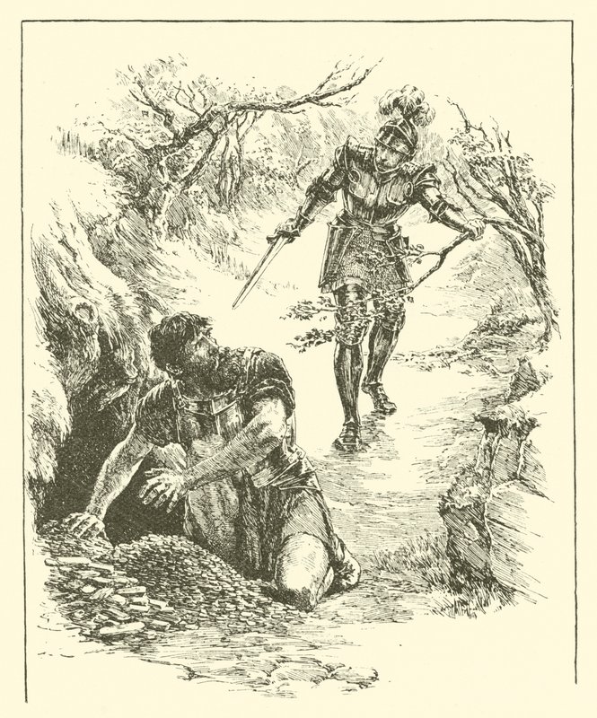 Sir Guyon, The Realm Of Pluto (rytina) od Arthur George Walker
