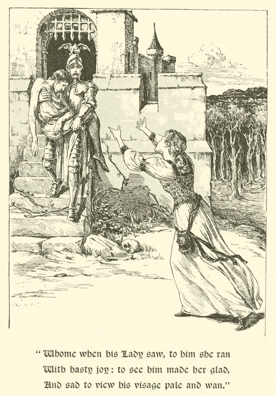 Rytíř Červeného kříže, Podivuhodná polnice (rytina) od Arthur George Walker