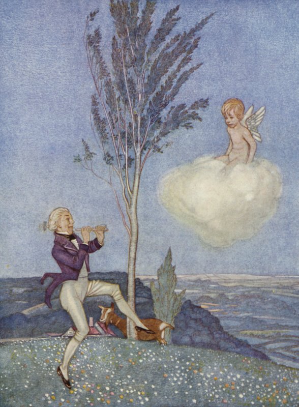 Divoká cesta dolů údolími (barva litho) od Arthur George Watts