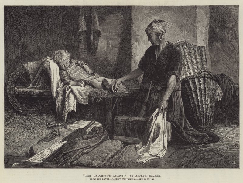 Dědictví její dcery z výstavy Královské akademie od Arthur Hacker
