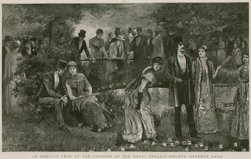 Večerní slavnost v zahradách Královské botanické společnosti, Regent