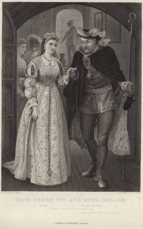 Jindřich VIII. a Anna Bullenová od Arthur Hopkins