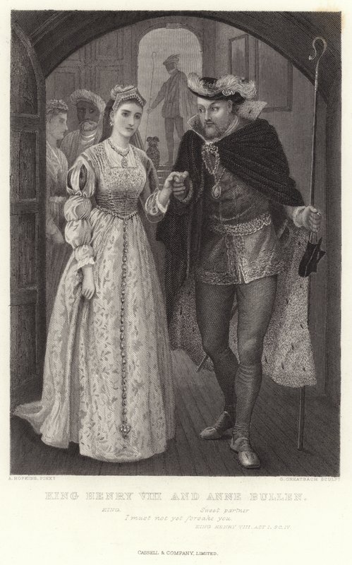 Král Jindřich VIII. a Anne Bullenová, král Jindřich VIII., dějství I, Sc IV od Arthur Hopkins