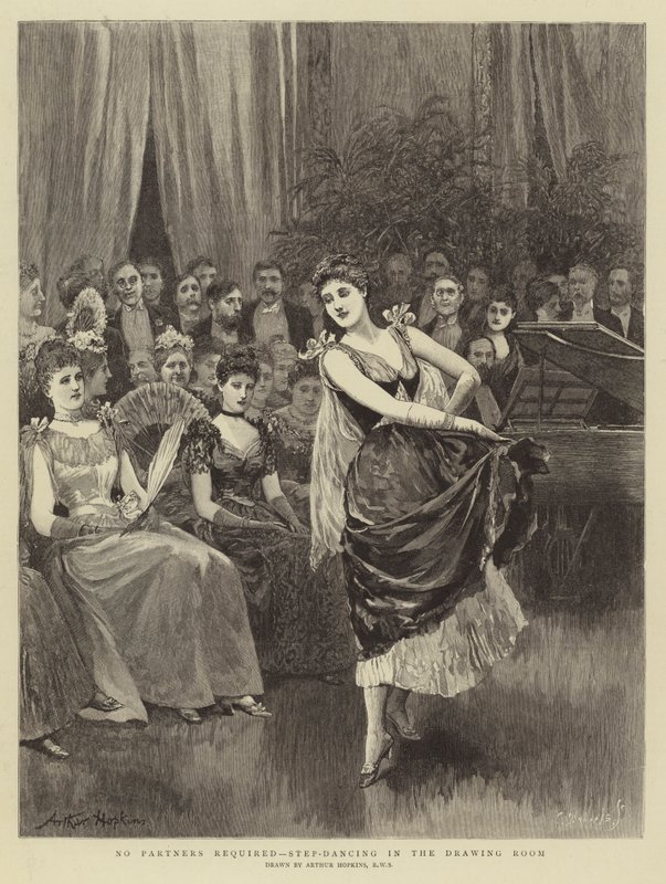 Nejsou vyžadováni partneři, step-dancing v salonu od Arthur Hopkins