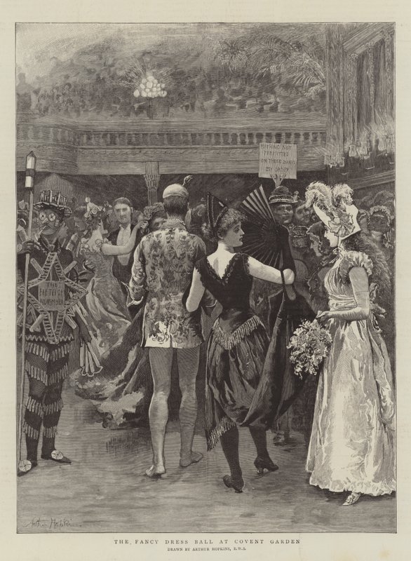Maškarní ples v Covent Garden od Arthur Hopkins