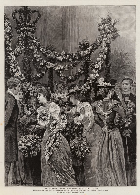 Mansion House Rose-Show a květinová slavnost od Arthur Hopkins