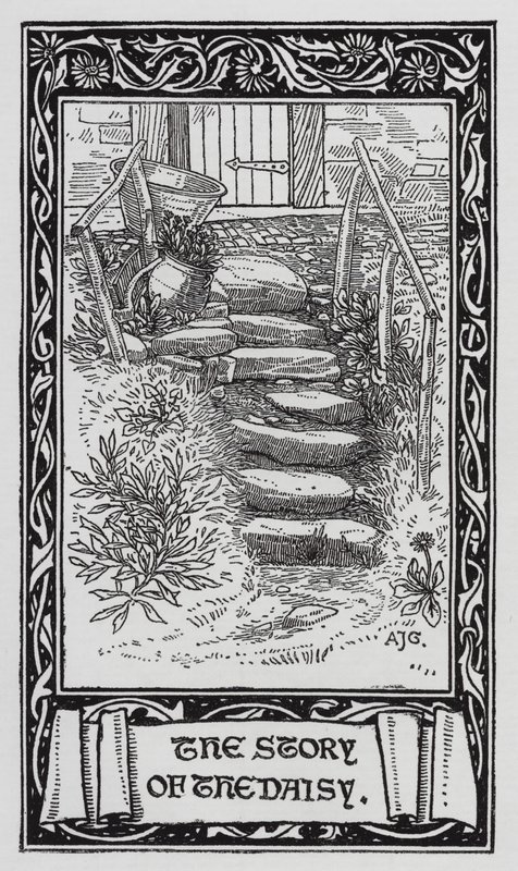 Hans Christian Andersen: Daisy (litho) od Arthur Joseph Gaskin