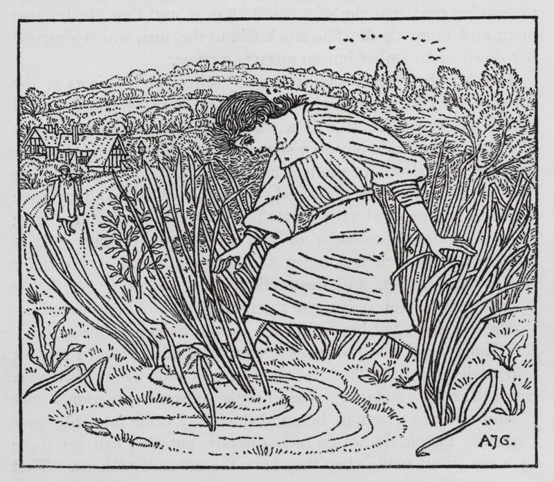 Hans Christian Andersen: Dívka, která šlapala po bochníku (litho) od Arthur Joseph Gaskin