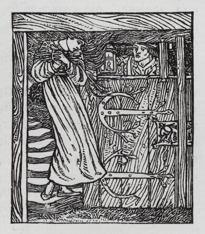 Hans Christian Andersen: Princezna a hrášek (litho) od Arthur Joseph Gaskin