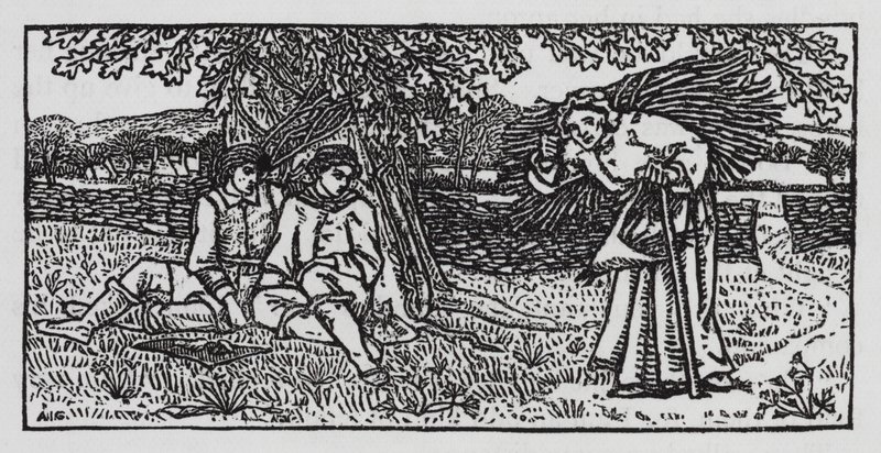 Hans Christian Andersen: Cestující společník (litho) od Arthur Joseph Gaskin