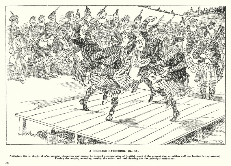 Highland Gathering (litografie) od Arthur Moreland