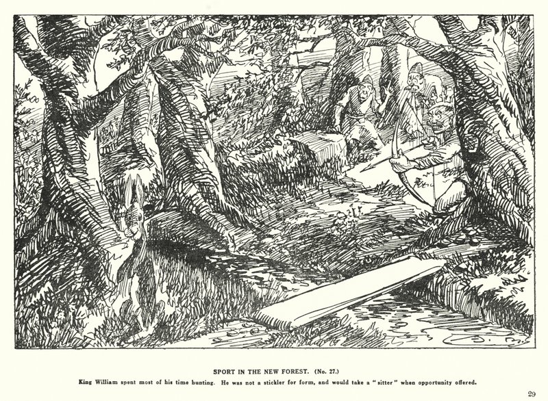 Sport v New Forest (litografie) od Arthur Moreland
