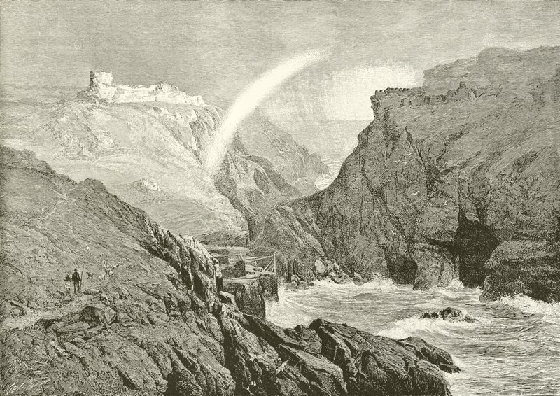 Zřícenina hradu krále Artuše od Arthur Percy Dixon