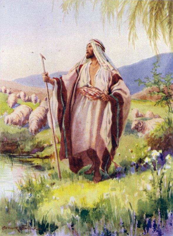 Pán je můj pastýř (barva litho) od Arthur Twidle