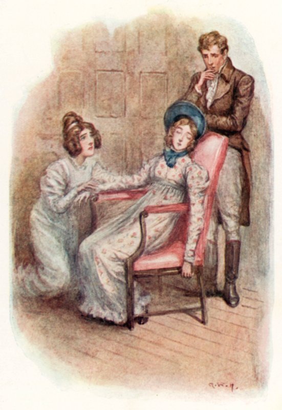 Ilustrace pro Emmu od Jane Austenové od Arthur Wallis Mills