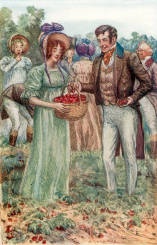 Ilustrace pro Emmu od Jane Austenové od Arthur Wallis Mills