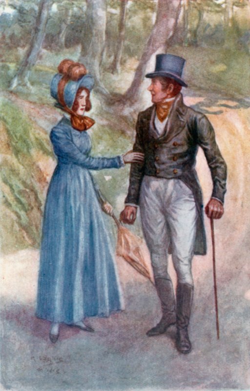 Ilustrace pro Emmu od Jane Austenové od Arthur Wallis Mills
