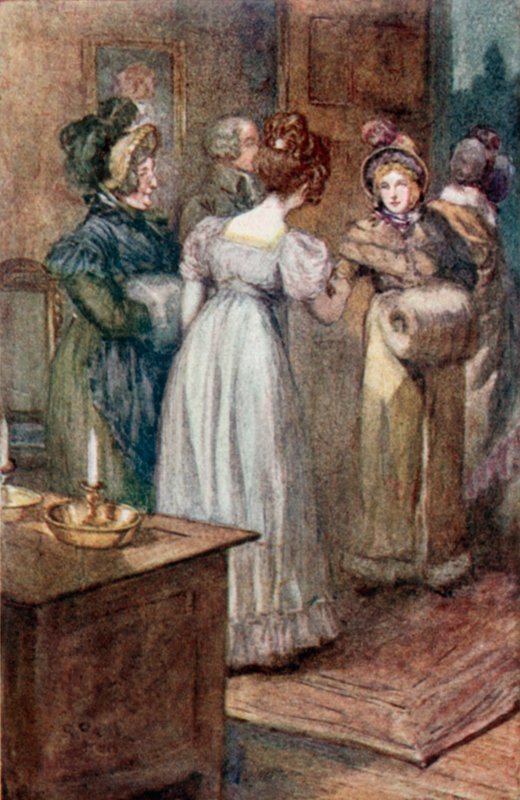 Ilustrace pro Emmu od Jane Austenové od Arthur Wallis Mills