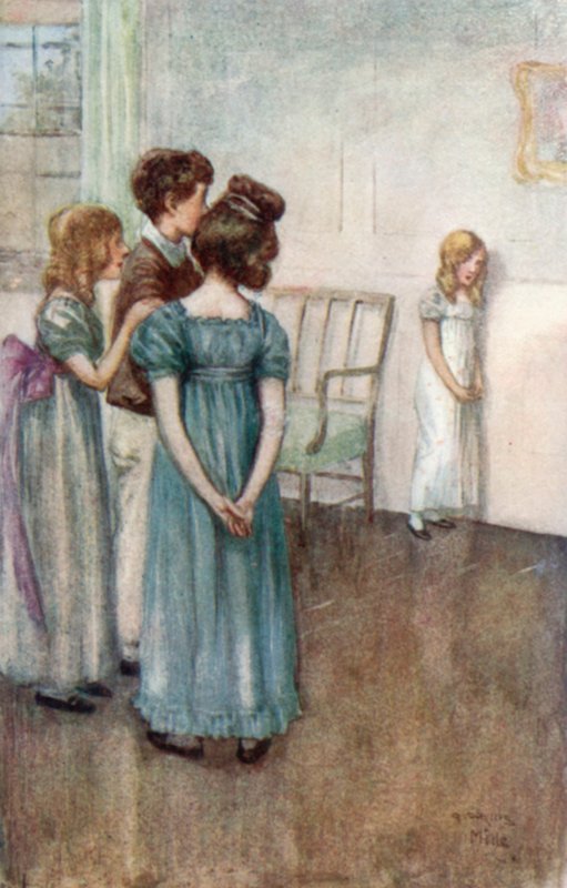 Ilustrace pro Northanger Abbey od Jane Austenové od Arthur Wallis Mills