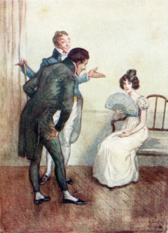 Ilustrace pro Northanger Abbey od Jane Austenové od Arthur Wallis Mills