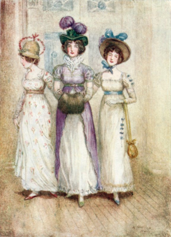Ilustrace pro Northanger Abbey od Jane Austenové od Arthur Wallis Mills