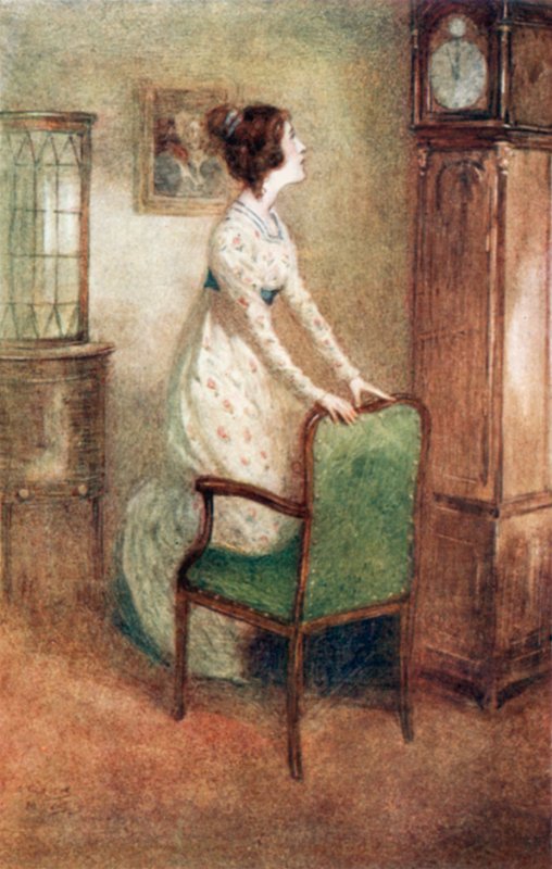 Ilustrace pro Northanger Abbey od Jane Austenové od Arthur Wallis Mills