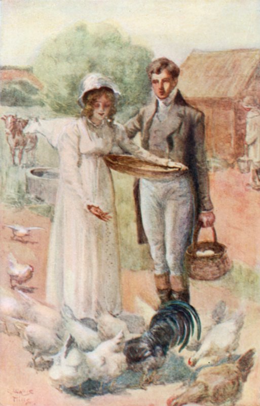 Ilustrace pro Northanger Abbey od Jane Austenové od Arthur Wallis Mills