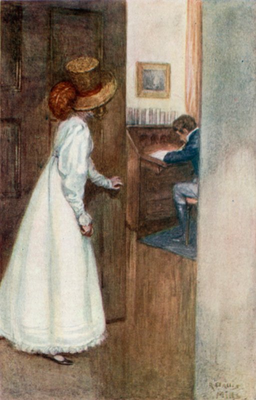 Ilustrace pro Northanger Abbey od Jane Austenové od Arthur Wallis Mills