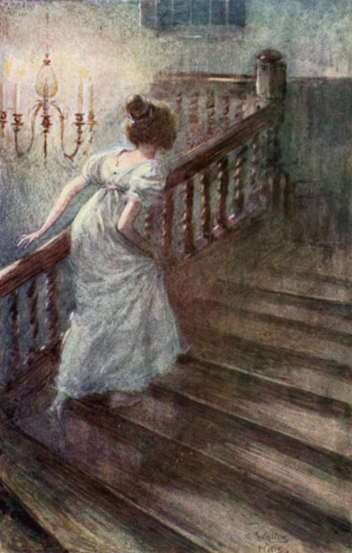 Ilustrace pro Northanger Abbey od Jane Austenové od Arthur Wallis Mills