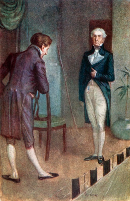 Ilustrace pro Northanger Abbey od Jane Austenové od Arthur Wallis Mills