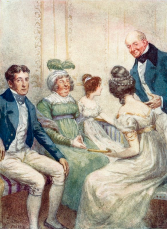 Ilustrace pro přesvědčování od Jane Austenové od Arthur Wallis Mills
