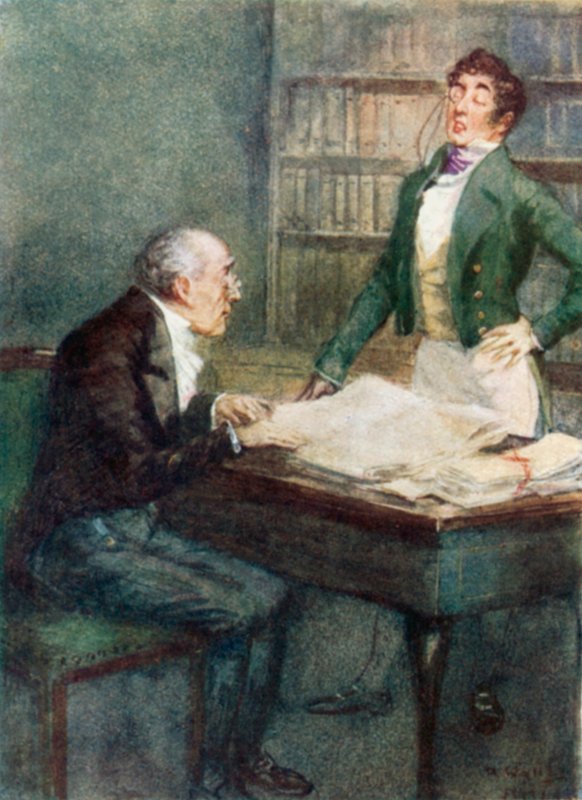 Ilustrace pro přesvědčování od Jane Austenové od Arthur Wallis Mills