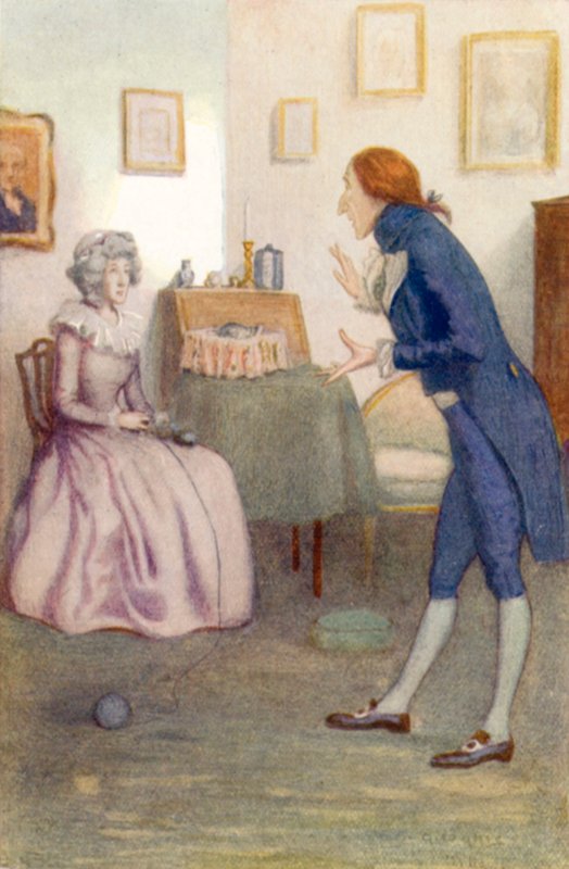 Ilustrace k Pýchě a předsudku od Jane Austenové od Arthur Wallis Mills
