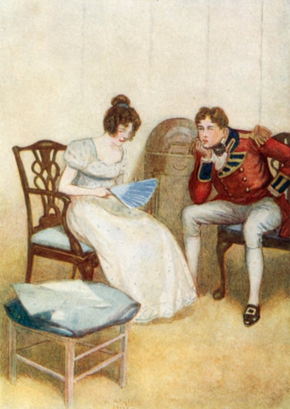 Ilustrace k Pýchě a předsudku od Jane Austenové od Arthur Wallis Mills