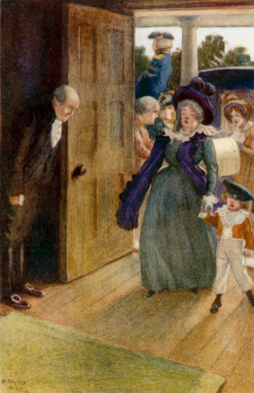 Ilustrace k Pýchě a předsudku od Jane Austenové od Arthur Wallis Mills