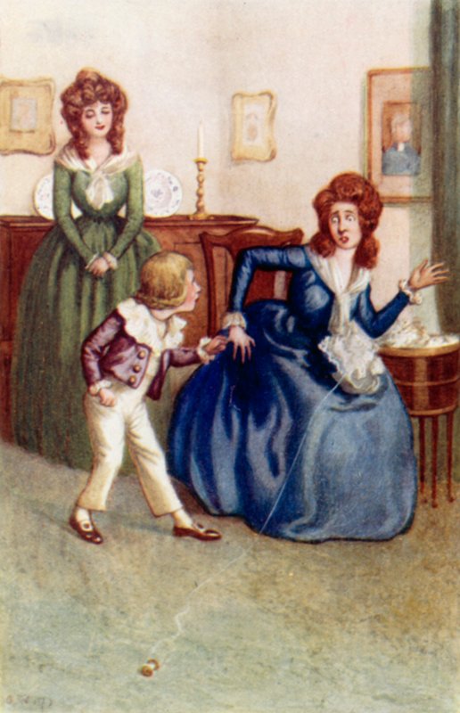 Ilustrace k Pýchě a předsudku od Jane Austenové od Arthur Wallis Mills