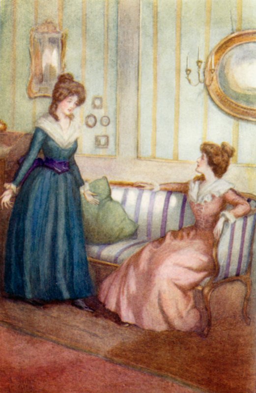 Ilustrace k Pýchě a předsudku od Jane Austenové od Arthur Wallis Mills