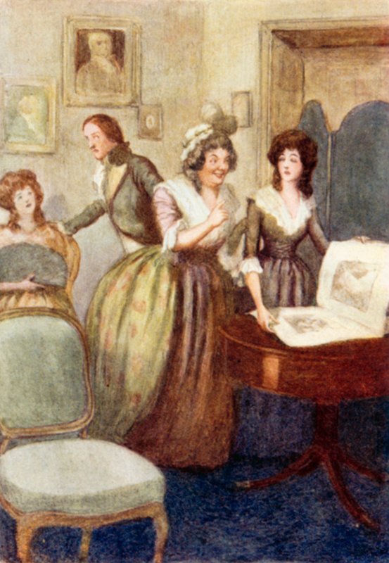 Ilustrace k Pýchě a předsudku od Jane Austenové od Arthur Wallis Mills