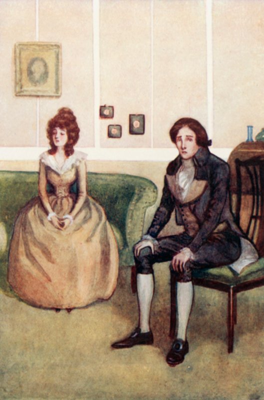 Ilustrace pro Sense and Sensibility od Jane Austenové od Arthur Wallis Mills