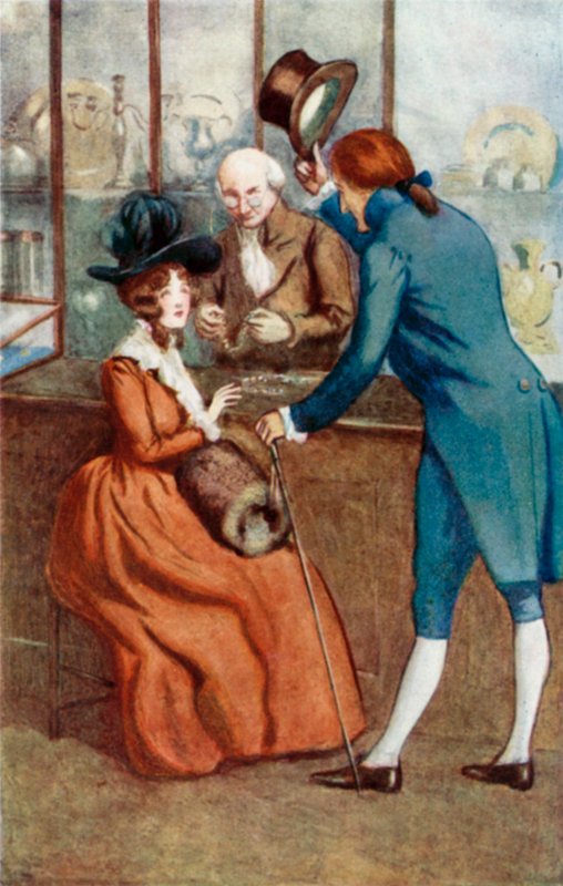 Ilustrace pro Sense and Sensibility od Jane Austenové od Arthur Wallis Mills