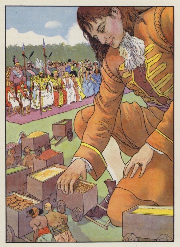 Ilustrace pro Gullivers Travels od Jonathana Swifta od Artus Scheiner