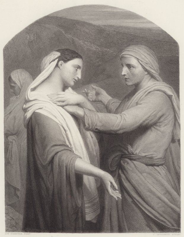 Ruth a Naomi od Ary Scheffer