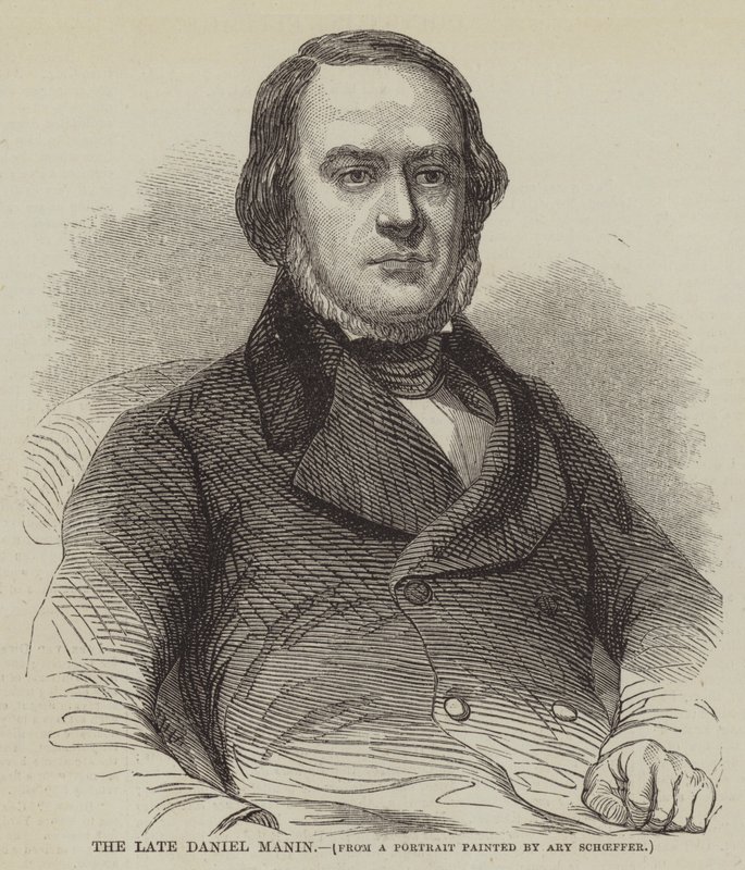 Zesnulý Daniel Manin od Ary Scheffer