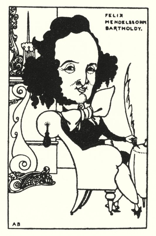 Felix Mendelssohn Bartholdy od Aubrey Beardsley