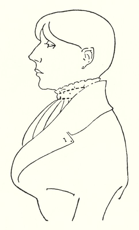 Obrys portrét sebe sama od Aubrey Beardsley