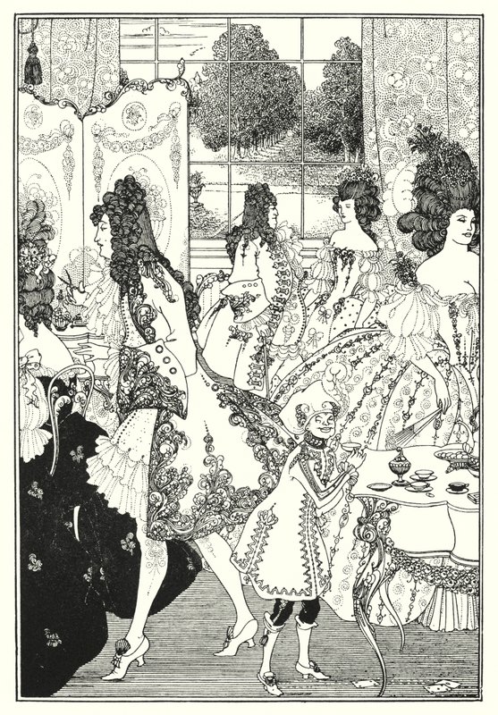 Znásilnění zámku od Aubrey Beardsley