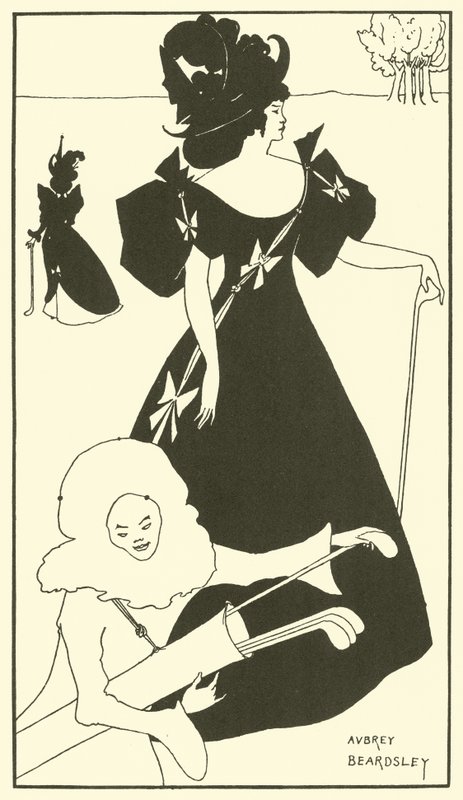 Design pro golfovou kartu (litografie) od Aubrey (after) Beardsley